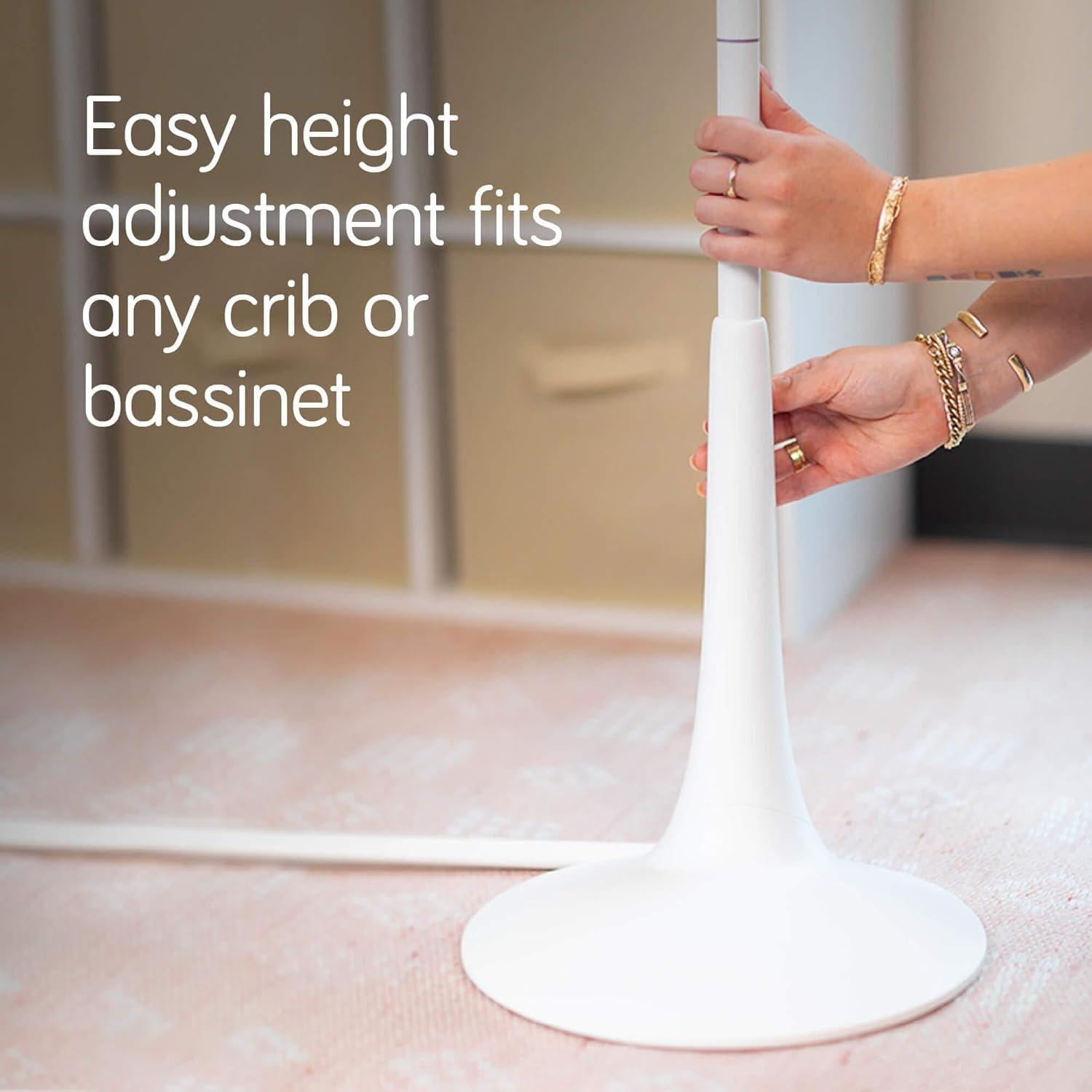 image:imageNanobebe Smart Baby Monitor 360 1080p HD Camera with Monitor Floor Stand Accessory Adjustable Height Stable Weighted Base
