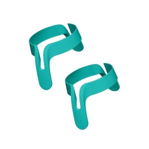 image:imageNanobebe Flexy Bottle Handles EasyGrip Ergonomic Handles Transitional Sippy Cup Handles 2Pack GreyTeal