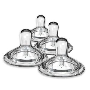 image:imageNanobebe Nipples Baby Bottle Nipples Silicone Nipple Triple Vented Ready to Use 2Pack Fast Flow1 Count Pack of 4