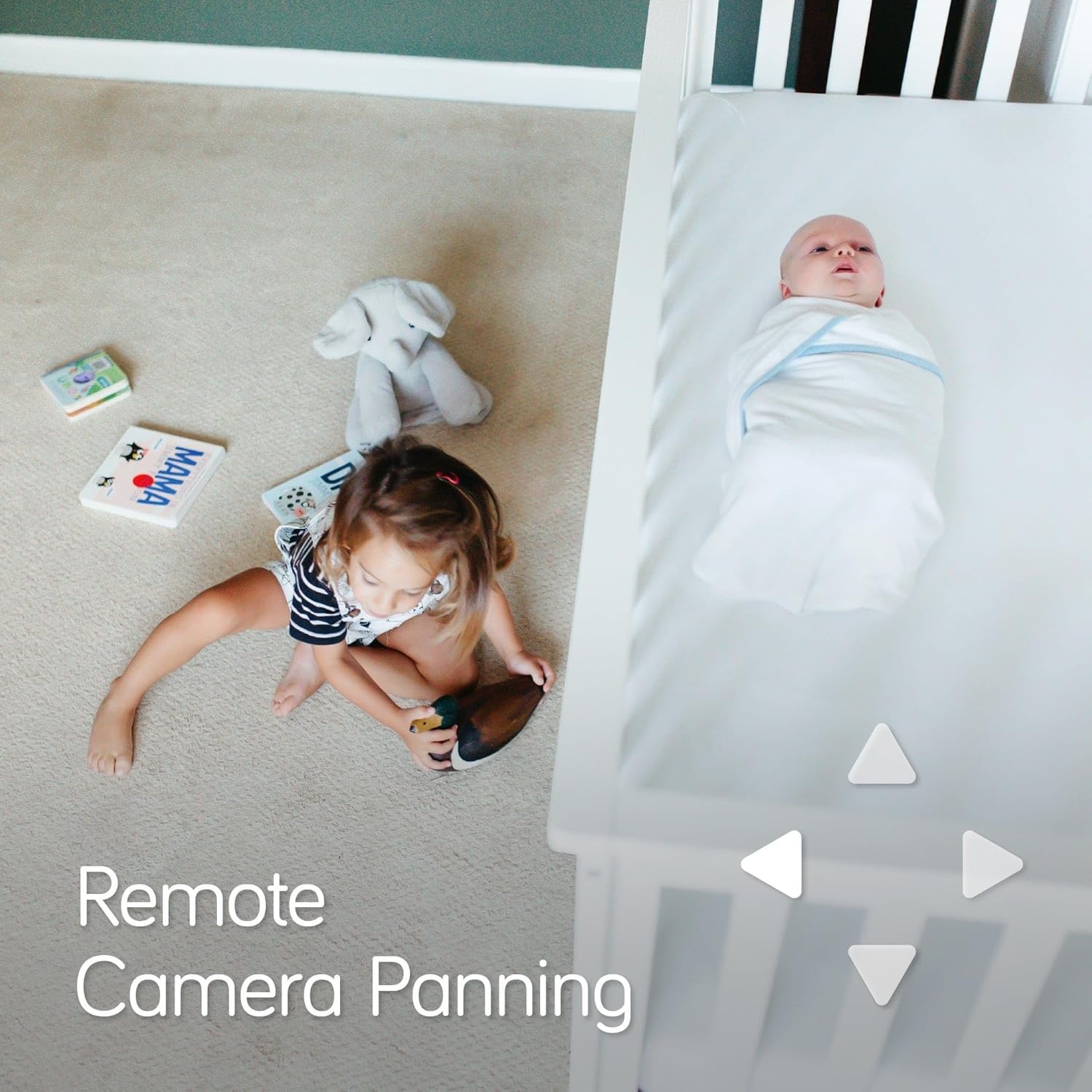image:imageNANOBB Baby Monitor Floor Stand Accessory Adjustable Height Stable Weighted Base Portable Camera Holder for Cribs Bassinets amp Nursery Easy NoTool Setup FullView Flex Mount Stand OnlyStyle Monitor
