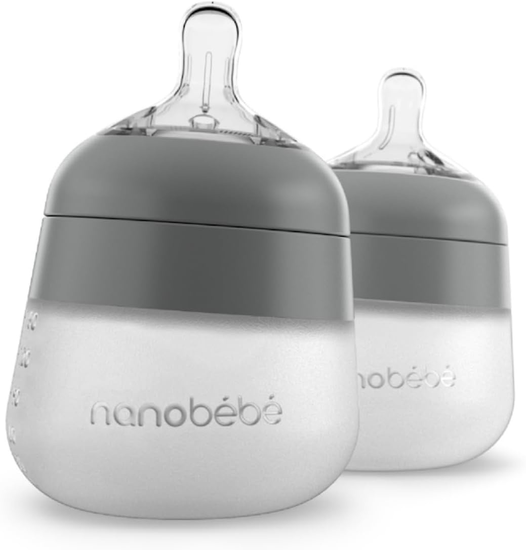 image:imageNanobebe Breastmilk Baby Bottle Deluxe Cooler amp Travel Bag with Ice Pack Gray 5oz
