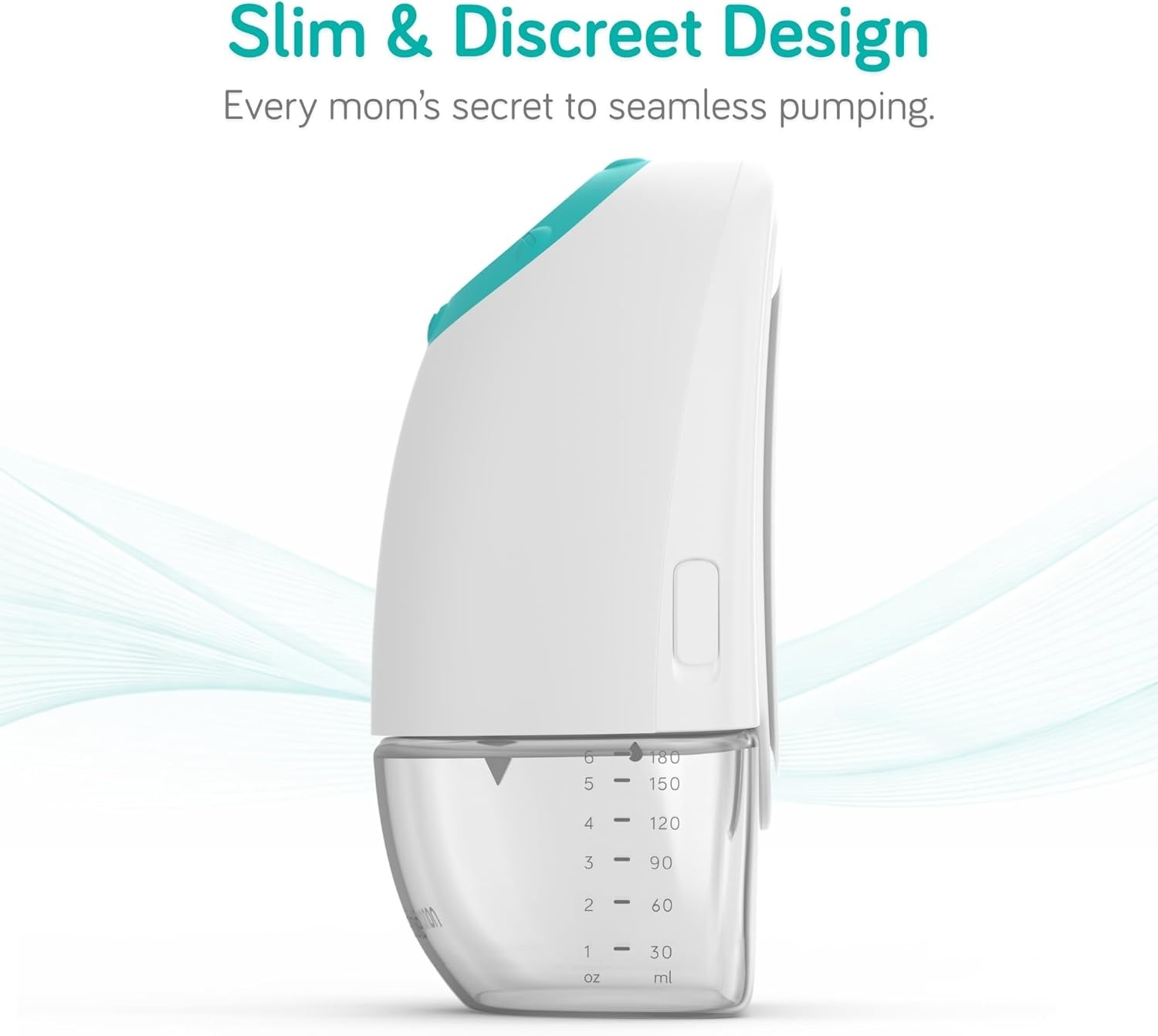image:imageNanobebe Wearable Breast Pump Hands Free Wireless Electric Breast Pump Smart App Controlled Pump Quiet Portable Multiple Modes 1Pack2 Pack