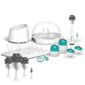 image:imageNanobebe Breastmilk and Silicone Baby Bottle Ultimate Set with Baby Bottle Cleaner Replacement Heads