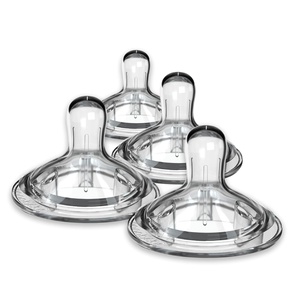 image:imageNanobebe Nipples Baby Bottle Nipples Silicone Nipple Triple Vented Ready to Use 4Pack Y Cut4Pack