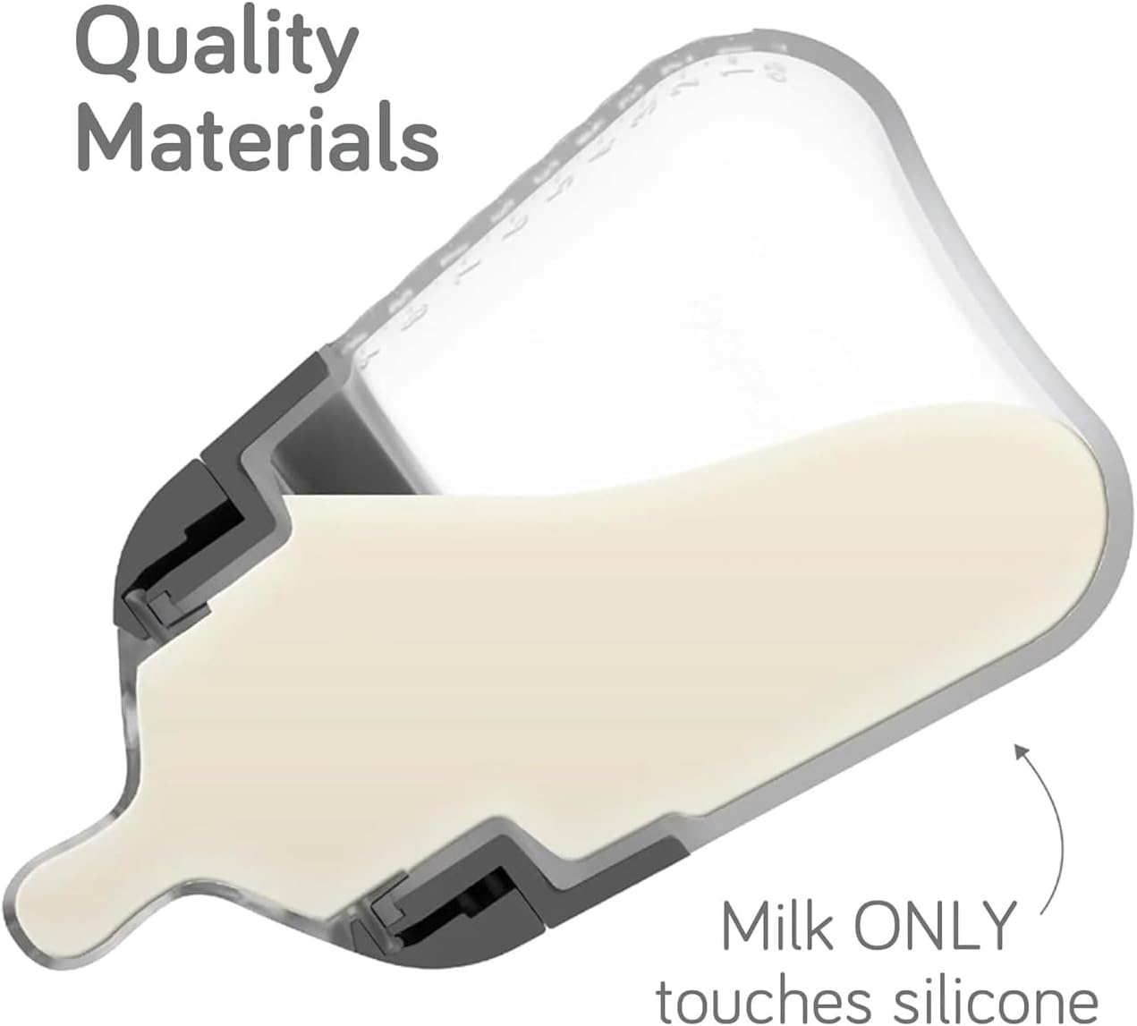 image:imageNanobebe Breastmilk Baby Bottle Deluxe Cooler amp Travel Bag with Ice Pack Grey