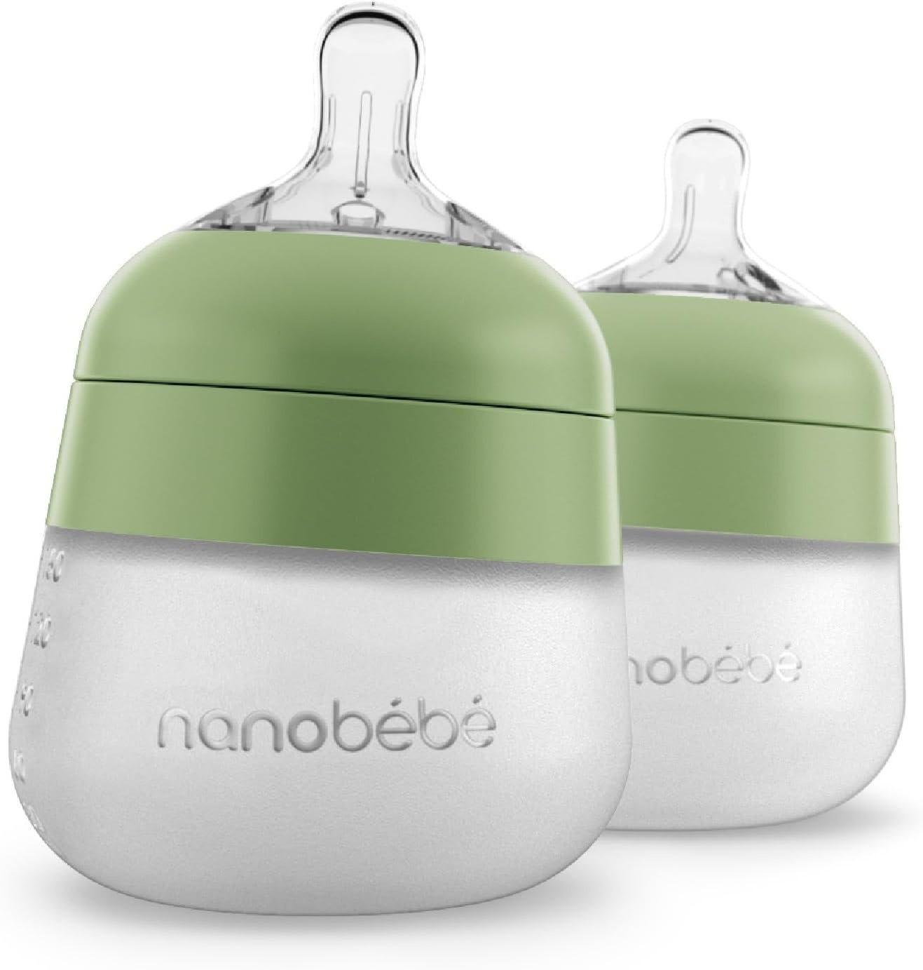 image:imageNanobebe Breastmilk Baby Bottle Deluxe Cooler amp Travel Bag with Ice Pack Sage 2pk