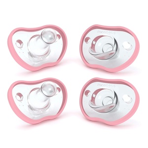 image:imageNanobebe Baby Pacifiers 03 Month  Orthodontic Curves Comfortably with Face Contour Award Winning for Breastfeeding Babies 100 Silicone Perfect Baby Registry Gift 2pkGrey4 Count Pack of 1